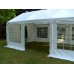 GAZEBO 10x4 ZINCATO PVC IMPERMEABILE - SERIE RINFORZATA COMPLETO - BIANCO